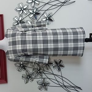 Violet b. black & white pattern dress